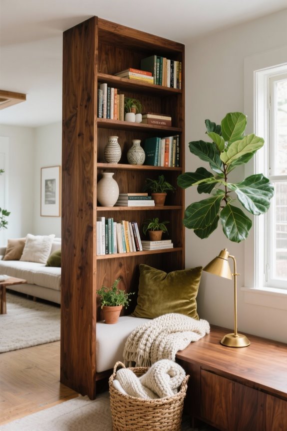 cozy organized reading retreats