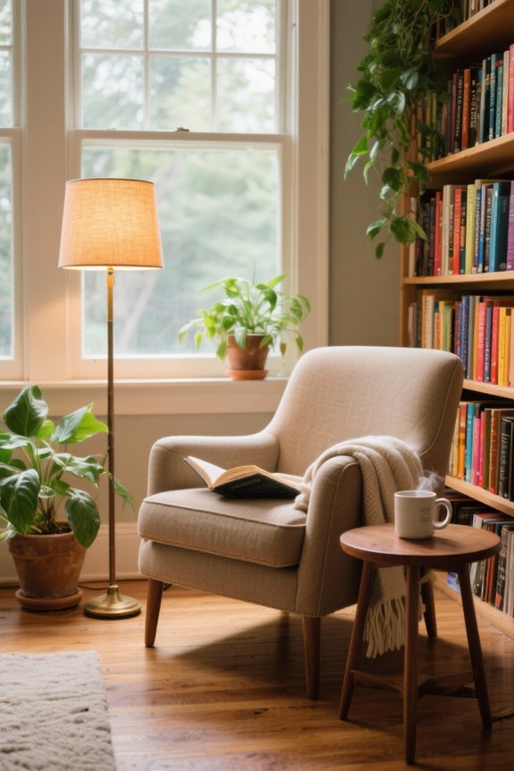 cozy reading corner armchairs