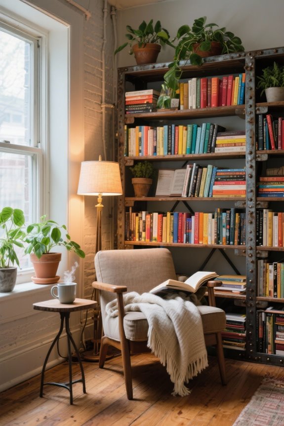 rustic industrial bookshelf options